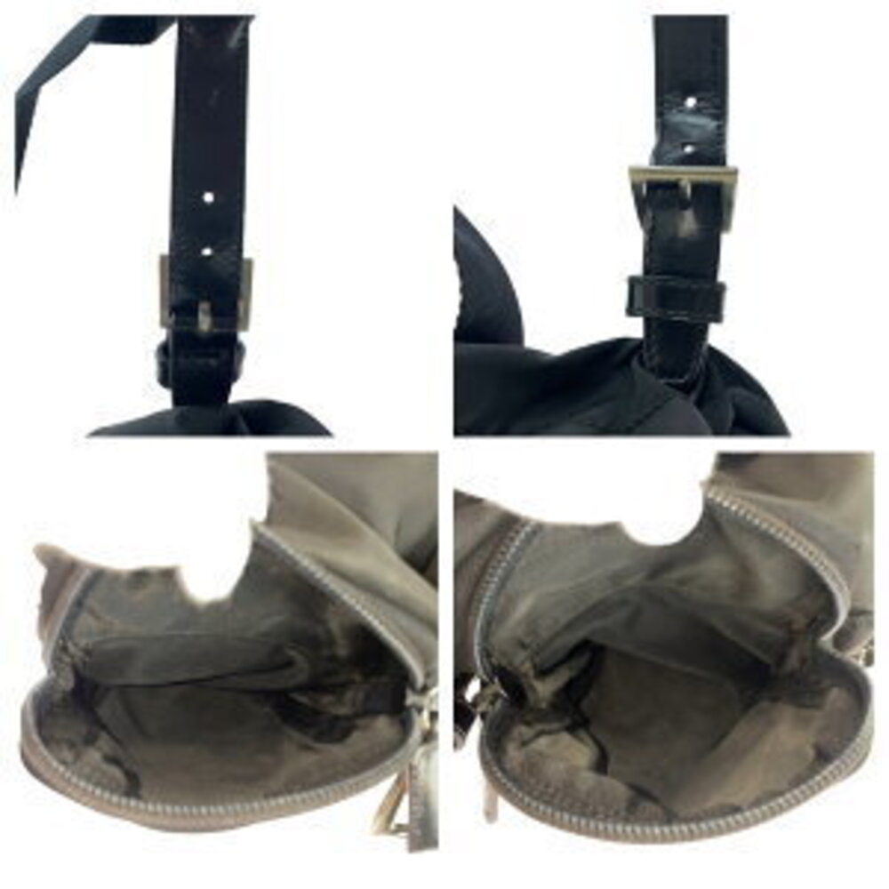 Prada logo backpack black plate triangular Nylon Tessuto - Picture 5 of 10